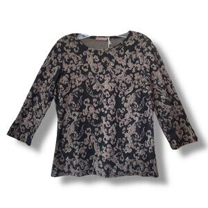 Cut Loose 3/4 Sleeve Knit Pullover Top NWT